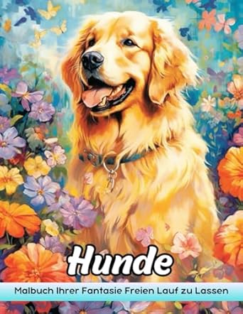 Hunde Malbuch: Pfoten Und Palette: Hunde Malvorlagen Seite