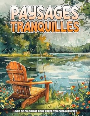 Paysages Tranquilles Livre De Coloriage Pour Adultes: Pages de coloriage avec des paysages tranquilles, pour la relaxation, des cadeaux pour les enfants et les adultes.