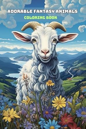 ADORABLE FANTASY ANIMALS COLORING BOOK: For Adults and Teens