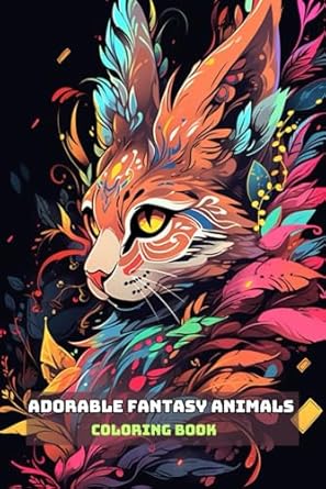 ADORABLE FANTASY ANIMALS COLORING BOOK: For Adults and Teens