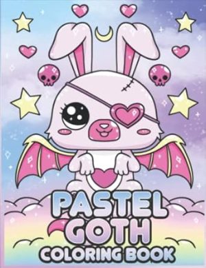 Pastel Goth Coloring Book: Cute & Creepy Kawaii Coloring Book | Adorable Gothic Satanic Horror Coloring Pages For Adults And Kids For Stress Relief & Relaxation