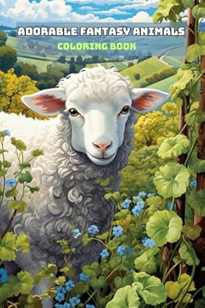 ADORABLE FANTASY ANIMALS COLORING BOOK: For Adults and Teens