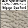 Graph notebook 8.5 x 11: gridded notebook with graphic paper for students and teachers of mathematics and engineering (gifts for lovers of mathematics) Paperback