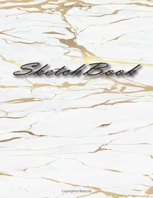 Sketchbook: Notebook for drawing sketches, for taking notes, for scribbling, 120 large blank pages with a fashion design cover