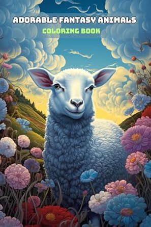 ADORABLE FANTASY ANIMALS COLORING BOOK: For Adults and Teens