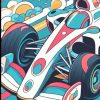 Color your race car: Race Ready: A High-Speed Coloring Adventure for Young Race Car Fans