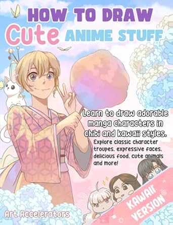 How to Draw Cute Anime Stuff: Learn to Draw Adorable Manga Characters in Chibi and Kawaii Styles. Explore Classic Character Troupes, Expressive Faces, ... Food, Cute Animals, and More! Kawaii Version
