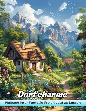 Dorfcharme Malbuch: Charmante Dörfer: Eine Gemütliche Malvorlage