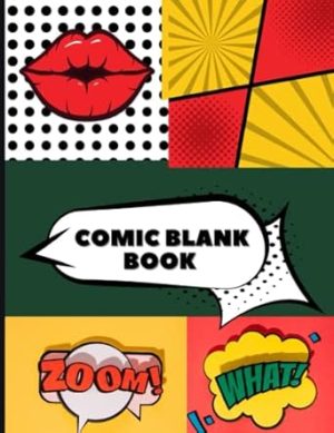 Comic Book - Create Your own Comics, Various Comic Templates, Cartoon, Large 8.5" x 11"