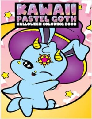 Kawaii Pastel Goth Halloween Coloring Book: Humorous Coloring Books For Adults And Kids | Best Experience Gifts For Stress Relief And Relaxation