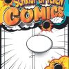 Stripjongensschetsenboek: Comic Sketch Block Children | Hoe striptjablonen te maken | Meisjes 4 jaar cadeau -ideeën