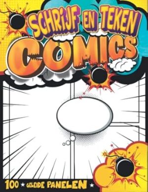 Stripjongensschetsenboek: Comic Sketch Block Children | Hoe striptjablonen te maken | Meisjes 4 jaar cadeau -ideeën