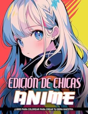 Anime Edición de Chicas Libro Para Colorear: Páginas De Colorear De Anime Y Manga De Edición De Chicas Para Adultos, Para Relajación, Paz Y Alivio Del Estrés. Regalos Para Cualquier Ocasión.