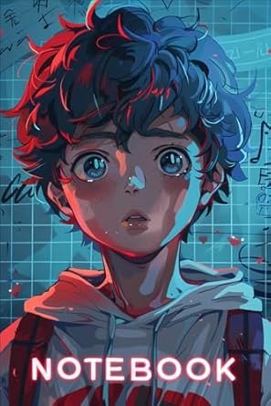 Notebook: Cute Anime Boys Journal - 6x9 IN, 110 Pages.