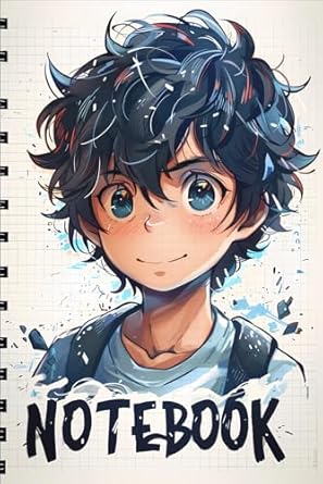 Notebook: Anime Boys Lined Journal - 6x9 IN, 110 Pages.