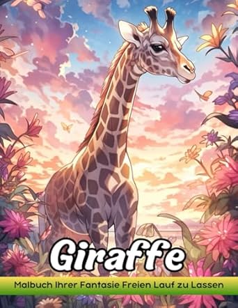 Giraffe: Malbuch Für Erwachsene Mit Giraffe Zum Stressabbau Und Zur Entspannung