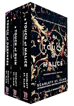 Hades X Persephone 3 Books Collection Set By Scarlett St. Clair (A Touch of Darkness, A Touch of Ruin & A Touch of Malice)