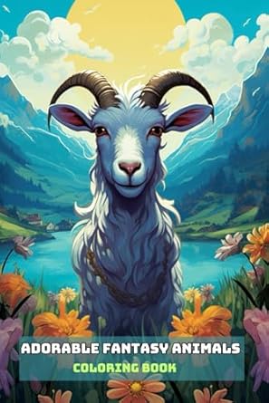 ADORABLE FANTASY ANIMALS COLORING BOOK: For Adults and Teens