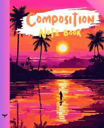 Composition Notebook: Wide Ruled Sun Both Beach