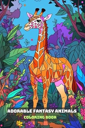 Cute Coloring Book Funny: Adorable Fantasy Animals To Color