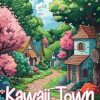 Kawaii Town Coloring Book: Charming Village Coloring Pages For Stress Relief, Great Gifts For All Ages For Any Occasions And Holiday