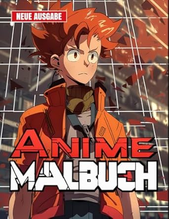 Anime Malbuch: JUMBO Malbuch für Kinder von 5-8 Jahren, Jungen und Teenager | 50+ Anime-Bilder.