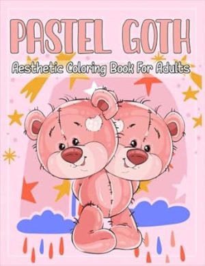 Pastel Goth Aesthetic Coloring Book For Adults: Cute And Creepy Coloring Pages With Horror Japanese Anime Graphic. Halloween Coloring Book For Relaxation