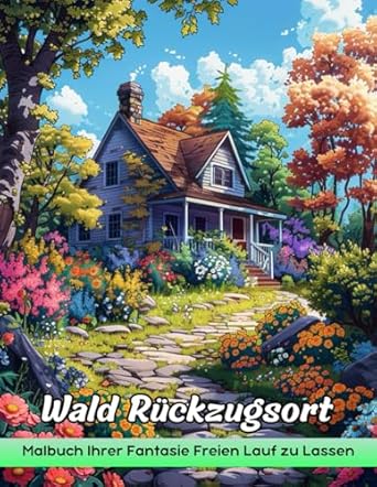 Wald Rückzugsort Malbuch: Verzauberte Wälder: Malvorlagen Für Naturliebhaber