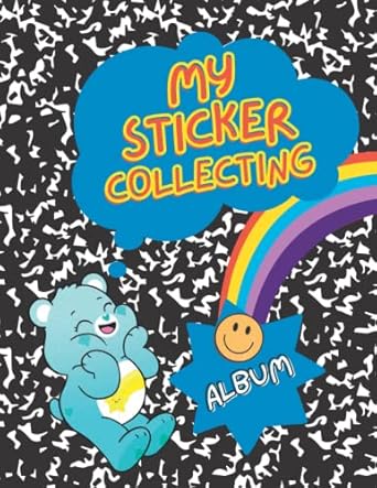 My sticker collecting Album: Large BLANK Sticker Book for Collecting Favorite Stickers with 110 BLANK Pages for Kids Girls and Adults