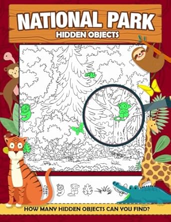 National Park Hidden Object: A Search and Find National Park Book for Kids and Adults, Challenge Activities For Adults, Seniors Relaxation, Birthday Christmas Gifts For Kid Teen Adults