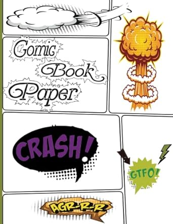 Comic Book Paper: Create Your Own Comics With This Comic Book Journal Notebook Cartoon Comic Book With Lots of Templates