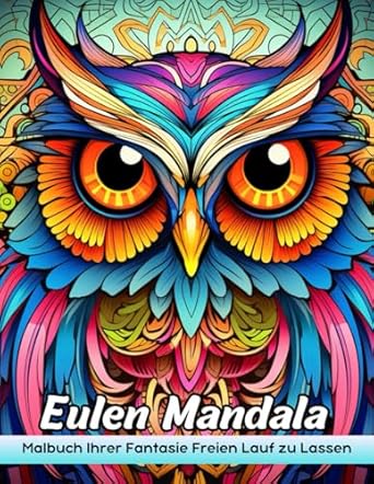 Eulen Mandala Malbuch: Owl Mandala Malvorlagen, Komplizierte Designs Für Künstlerischen Ausdruck Und Achtsame Entspannung