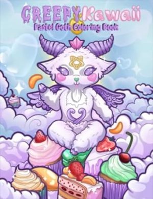 Creepy Kawaii Pastel Goth Coloring Book: A New Great Coloring Pages For Adults Relaxation | 25 Illustrations To Keep You Entertained For Hours