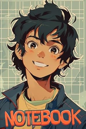 Notebook: Cute Anime Boys Lined Journal | 6x9 IN, 110 Pages.