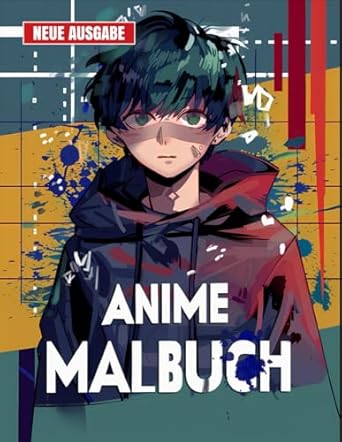 Anime Malbuch: JUMBO Malbuch für Kinder von 4-10 Jahren, Jungen und Teenager | 50+ Einzigartige Anime-Designs.