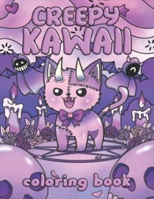 Creepy Kawaii Coloring Book: Cute And Horror Pastel Goth Coloring Book With 25 Creepy Kawaii Characters