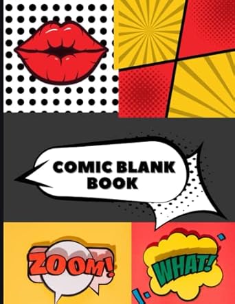Comic Book - Create Your own Comics, Various Comic Templates, Cartoon, Large 8.5" x 11"