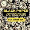 Black Paper Notebook For White Ink: Kawaii Cartoon Blank Lined Black Page Book | Black Paper For Gel Pens & White Ink | Journal For College, Students, School, Work, Office | Wide Lined