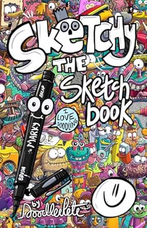 Sketchy The Sketch Book 2 - 100 plain pages to Doodle, Draw, Sketch and Scribble ideas.: Take anywhere. Let your creativity flow and your imagine grow. Anything is possible.