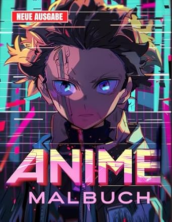 Anime Malbuch: JUMBO Malbuch für Kinder von 4-8 Jahren, Jungen und Teenager | 50+ Spaßige Anime-Seiten.