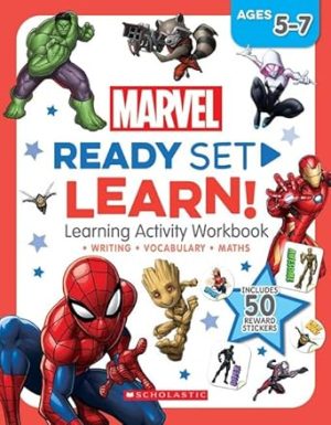 Marvel: Ready Set Learn! Learning Activity Workbook (Ages 5 - 7 Years)