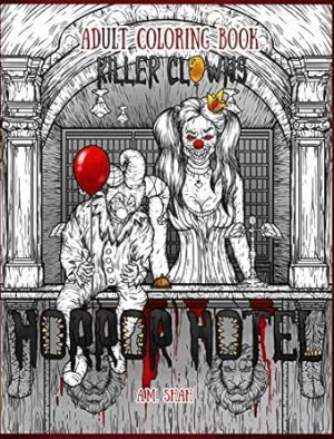 Adult Coloring Book Horror Hotel: Killer Clowns (2)