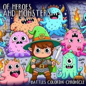 Of Heroes And Monsters: Celebrate the Clash of Heroes and Monsters in Vibrant Colors!