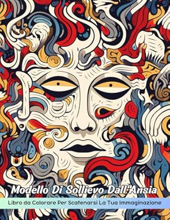 Modello Sollievo Dall'Ansia Libro da Colorare: Pagina Da Colorare Con Motivi Per Alleviare L'Ansia, Un Viaggio Rilassante Attraverso Disegni Rilassanti