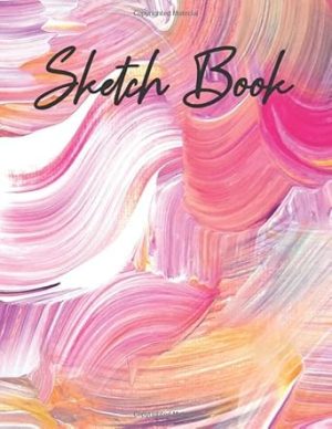 Sketchbook: large format notebook, with blank paper to draw, create sketches of tattoos, writing, drawing, coloring, scribbling, 120 blank pages, 8,5” x 11”