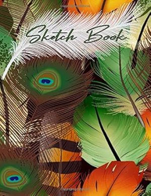 Sketch Book: Large Notebook for Drawing, Doodling or Sketching: 109 Pages, 8.5" x 11". Premium feathers Cover Sketchbook ( Blank Paper Drawing and Write Journal