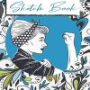 Sketchbook: 8,5" x 11" notebook, with blank paper to draw, create sketches of tattoos, writing, drawing, coloring, scribbling (Premium rebel woman)