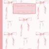 Coquette Composition Notebook: Girly Aesthetic Pink Bow College Rule Lined Journal: 8x10"