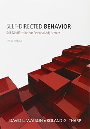 Self-Directed Behavior: Self-Modification for Personal Adjustment