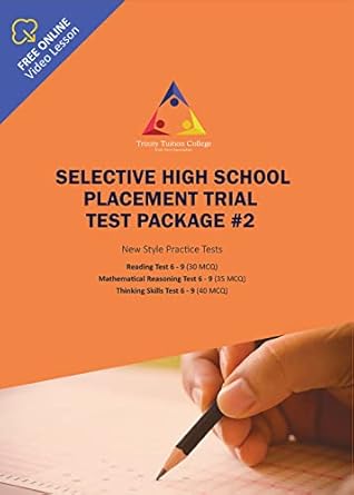 NSW SELECTIVE TRIAL TEST PACKAGE VERSION 2 (4 Tests) + Online Video Lessons
